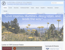 Tablet Screenshot of christiansciencecolorado.org